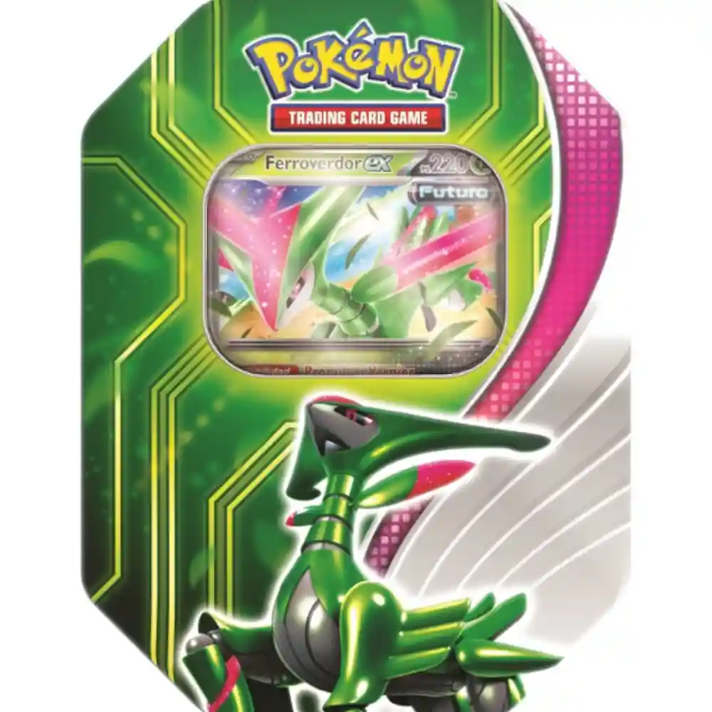 Lata Pokémon TCG Ferroverdor EX – Edición Especial