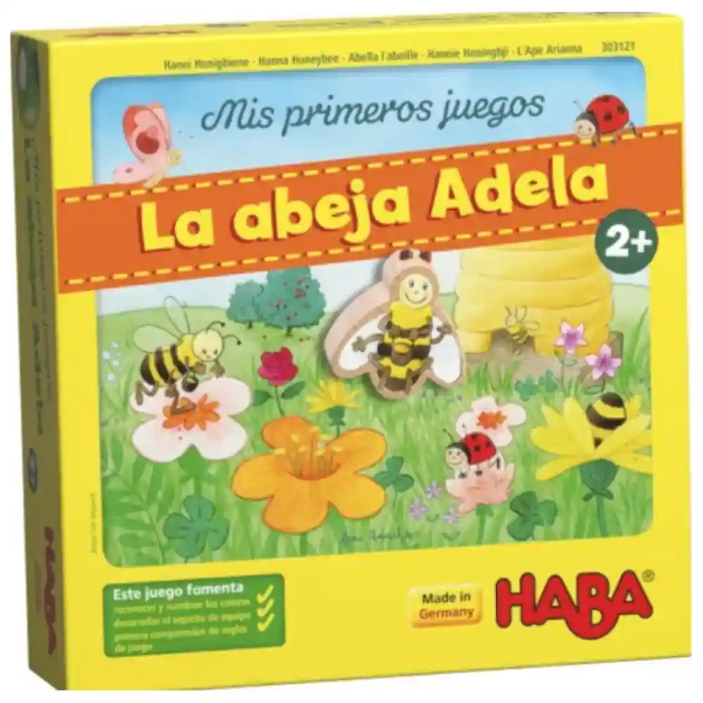 Caja del juego La abeja Adela de HABA en español