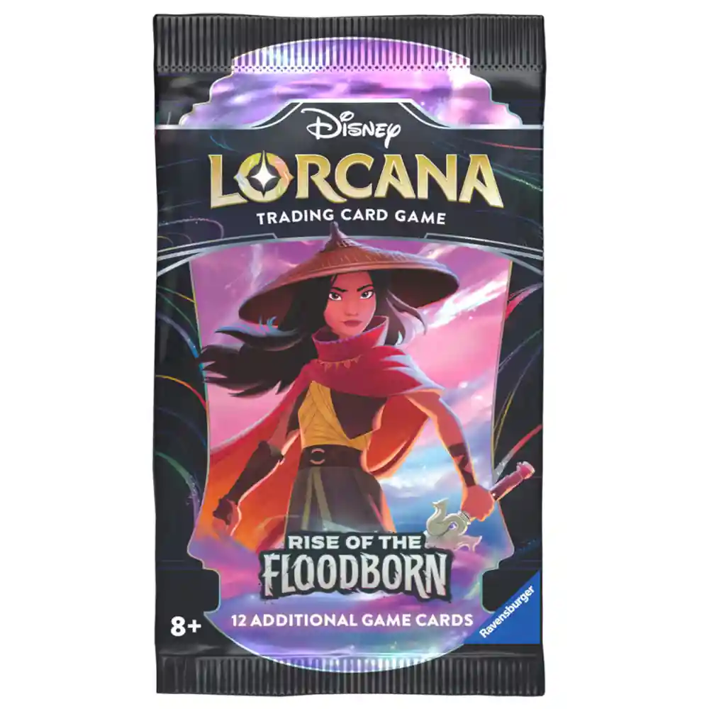 Sobre de mejora de Disney Lorcana Rise of the Floodborn en inglés