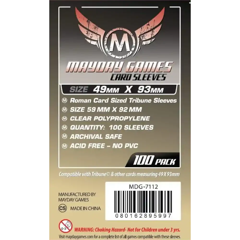 Mayday Games Tribune Fundas 49x93mm (100 uds)
