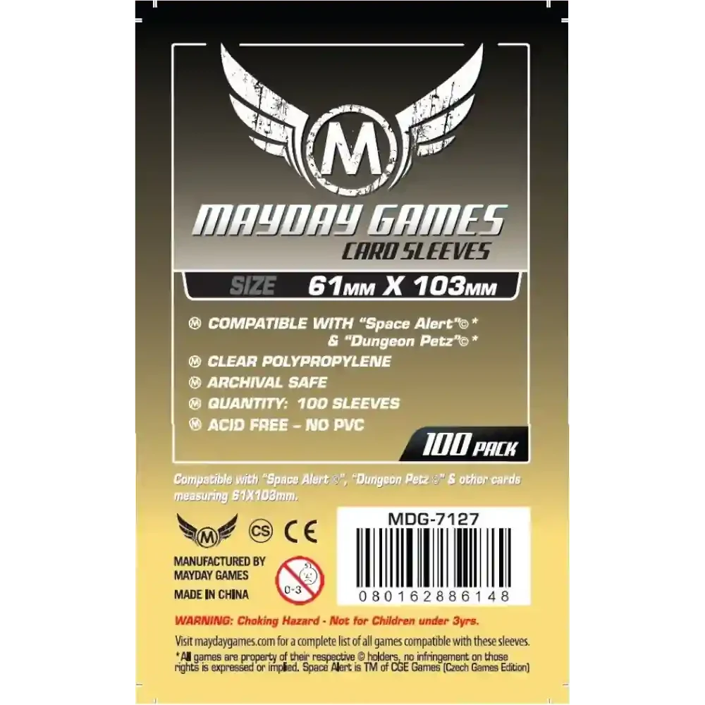 Protectores de cartas Mayday Games 61x103mm para juegos de mesa