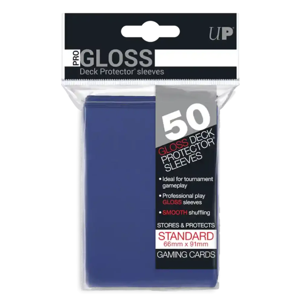 Pack 50 fundas Ultra Pro Pro Gloss azules 66x91mm