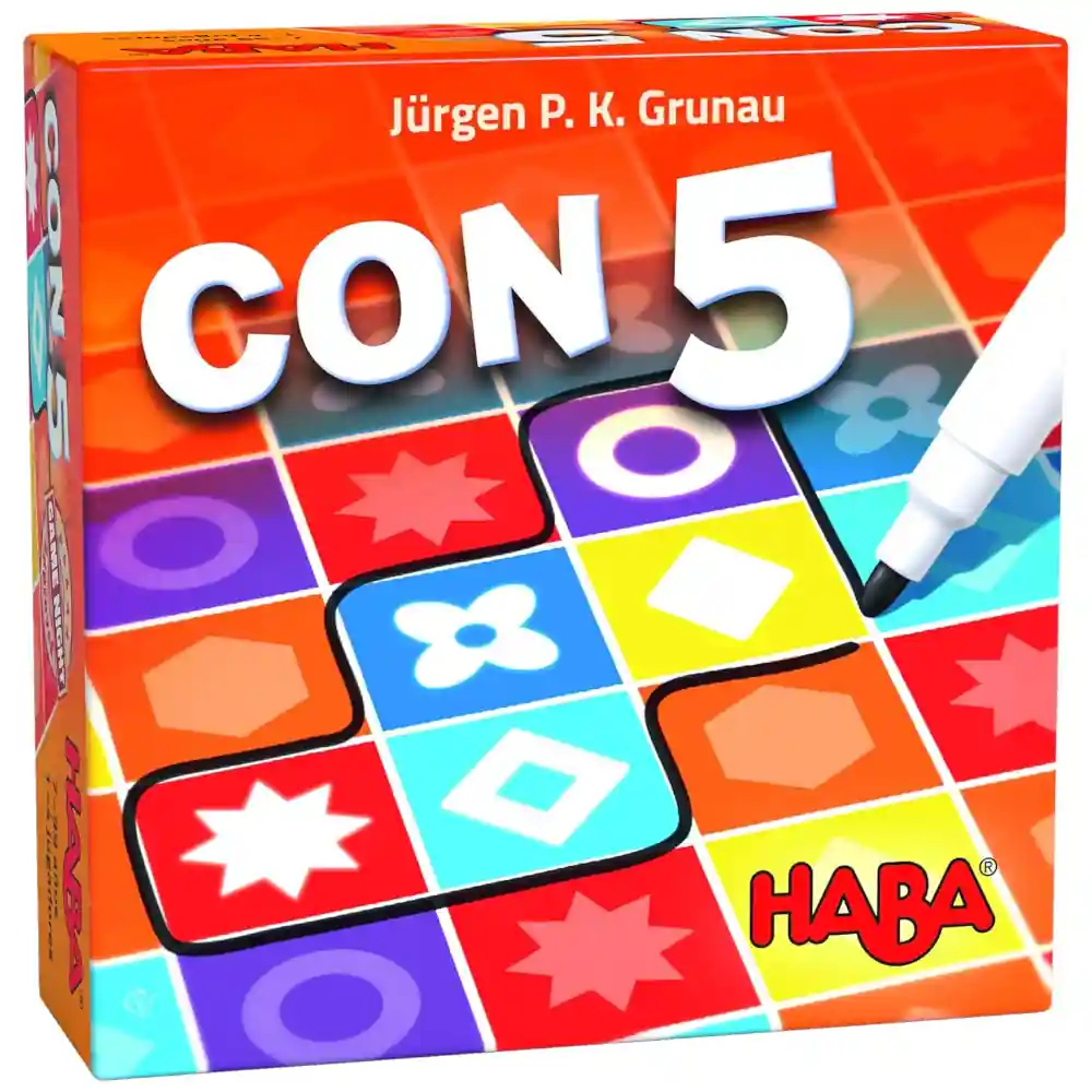 Juego Con 5 de HABA, juego de mesa de rapidez y observación