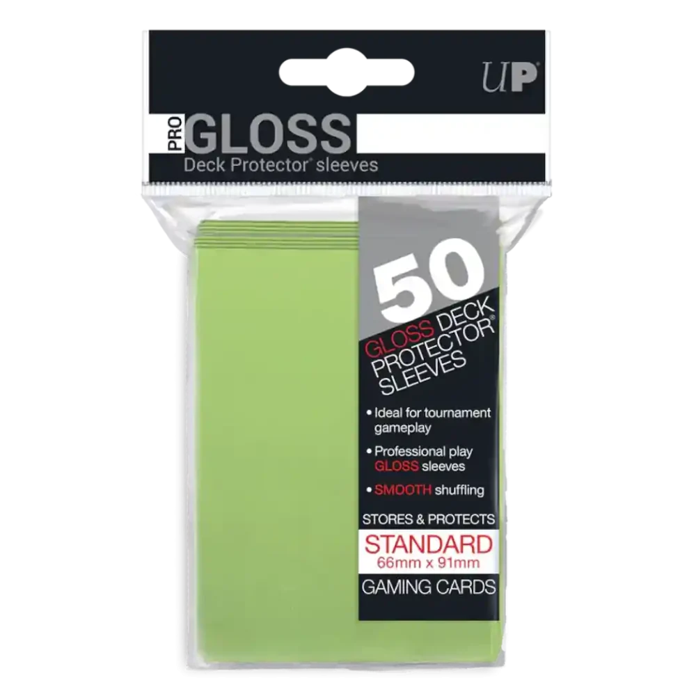 Fundas Verde Lima Pro Gloss 66x91mm - 50 unidades - [UltraPro]