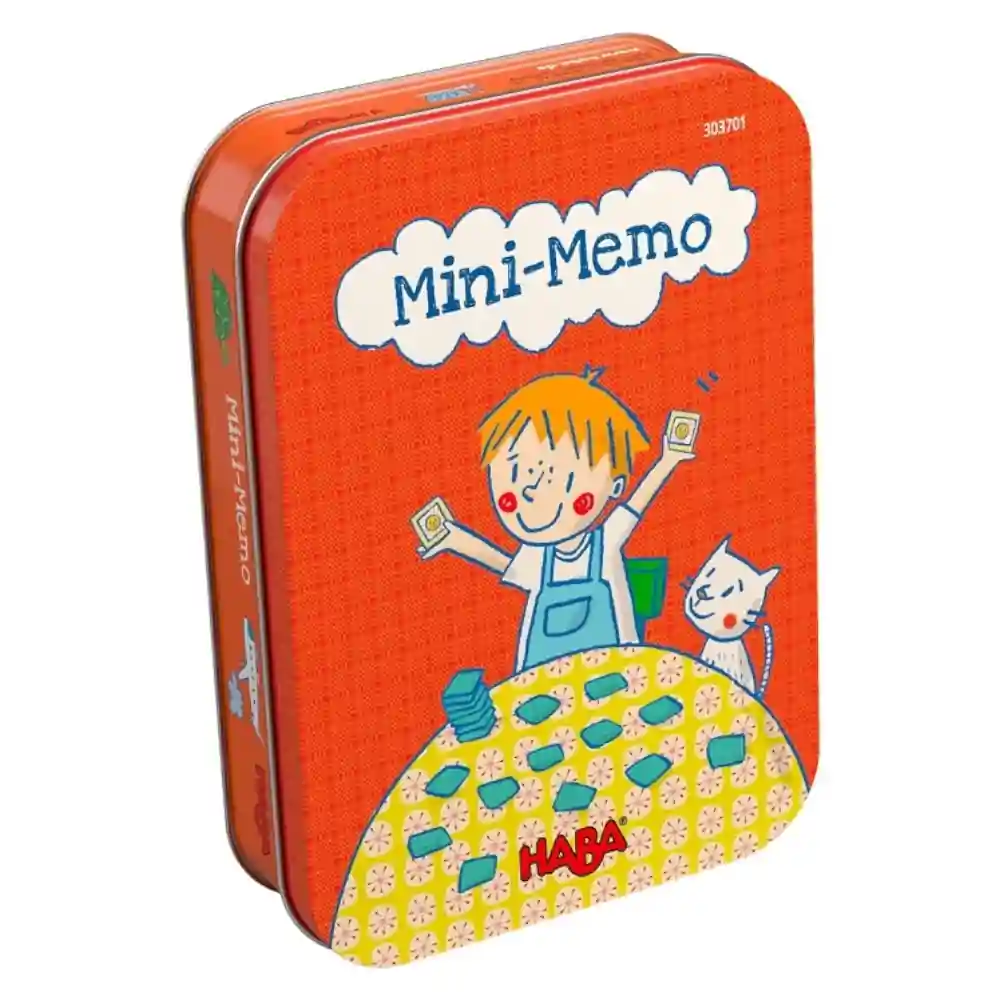 Juego infantil Mini Memo en lata metálica de HABA