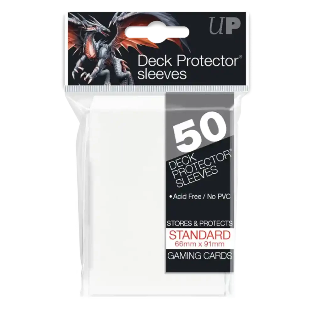 Pack 50 fundas Ultra Pro Standard blancas 66x91mm