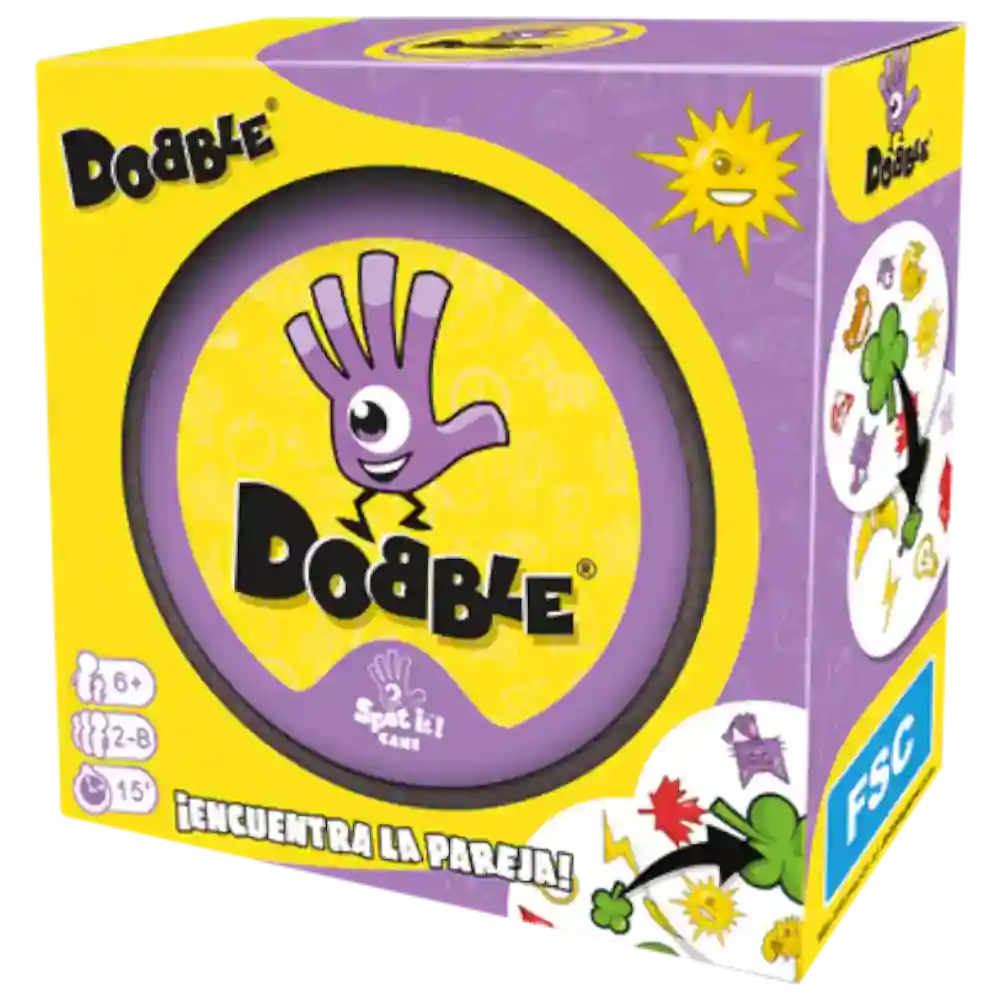 Dobble, juego de cartas rápido de observación visual