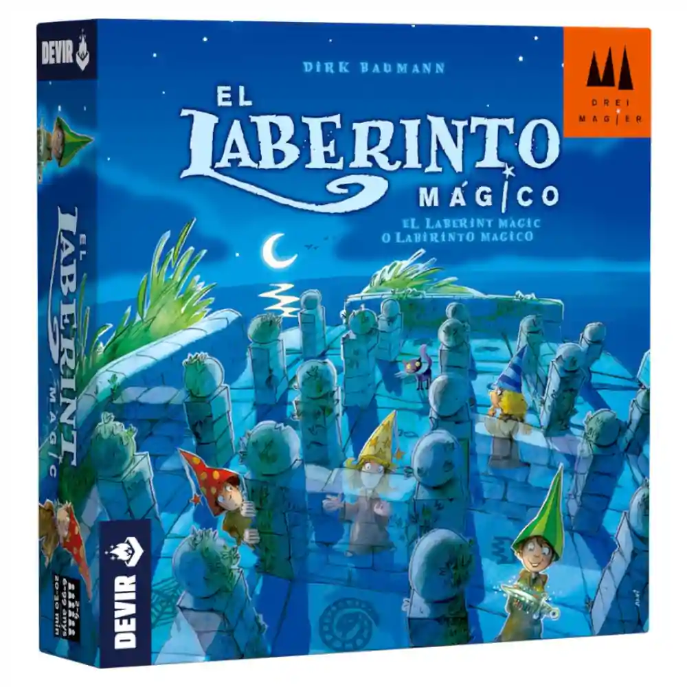 Tablero y componentes de El Laberinto Mágico de Devir