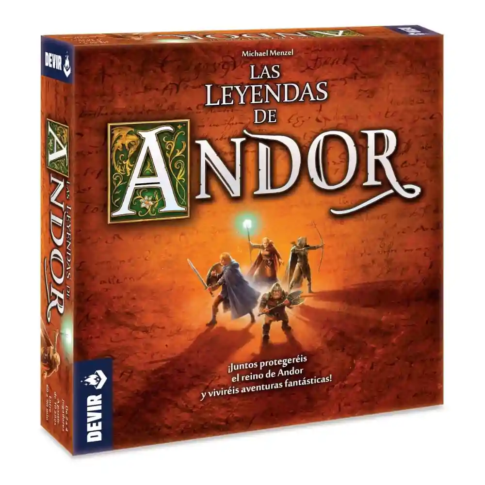 Juego Las Leyendas de Andor de Devir, cooperativo de fantasía y estrategia