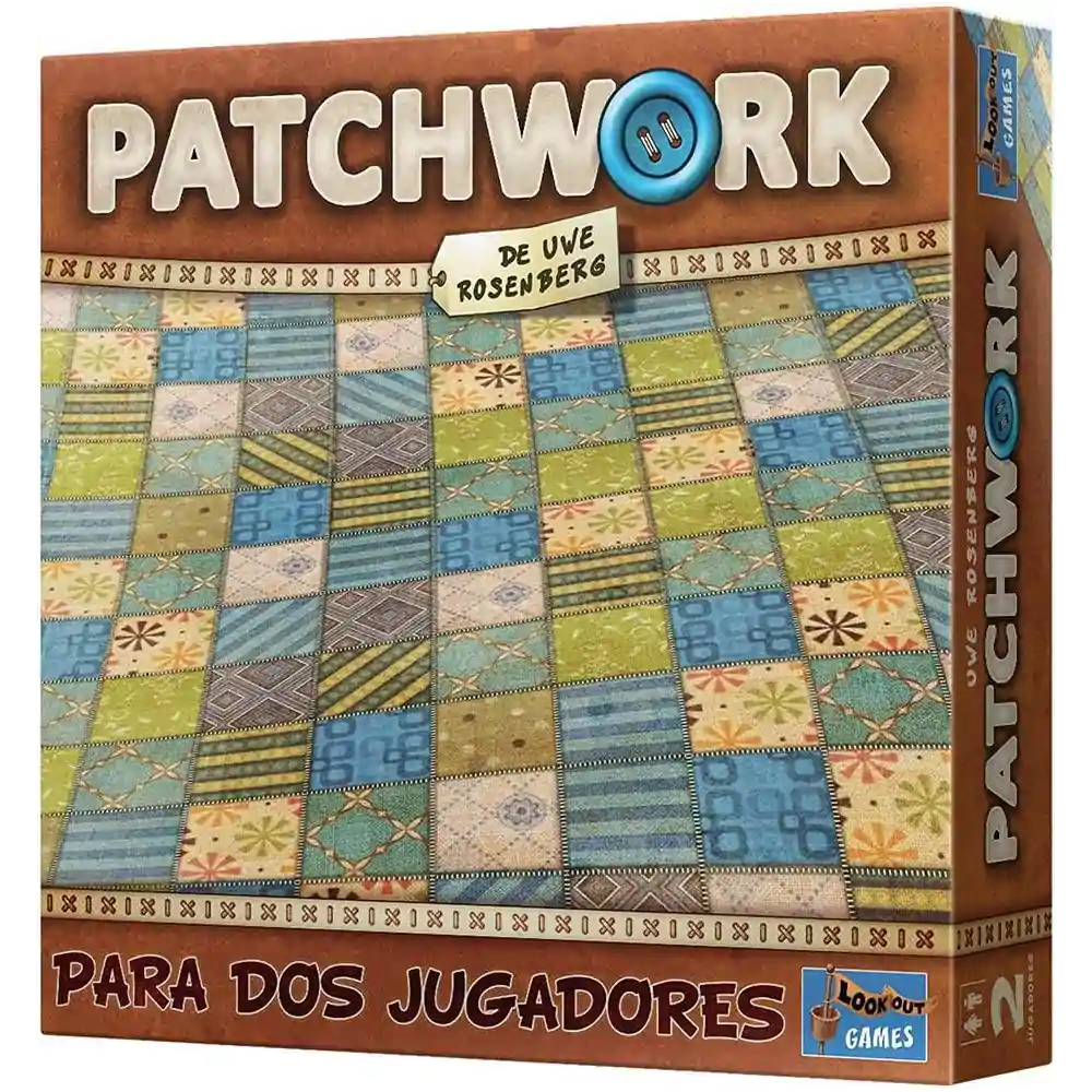 Patchwork tablero y piezas del juego de mesa Lookout Games