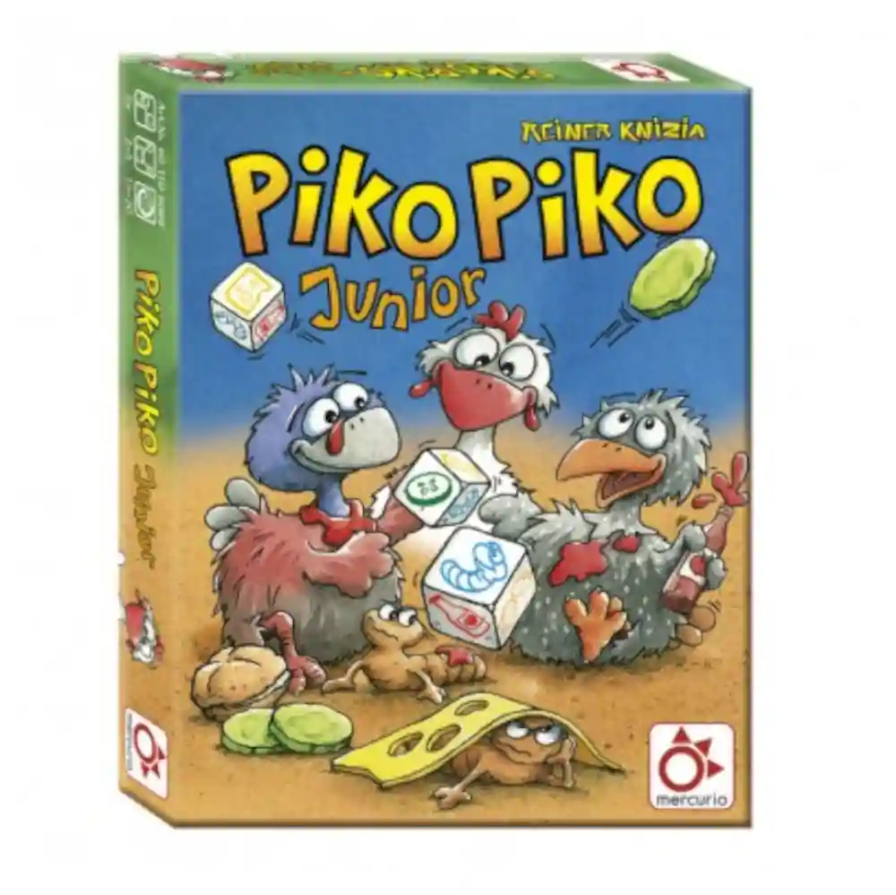 Componentes del juego Piko Piko Junior de Mercurio