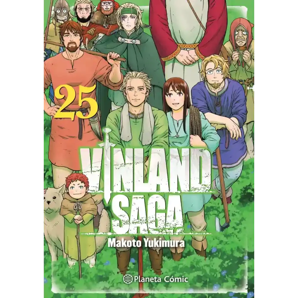 Portada del manga Vinland Saga nº25 de Makoto Yukimura, edición en español publicada por Planeta Cómic.