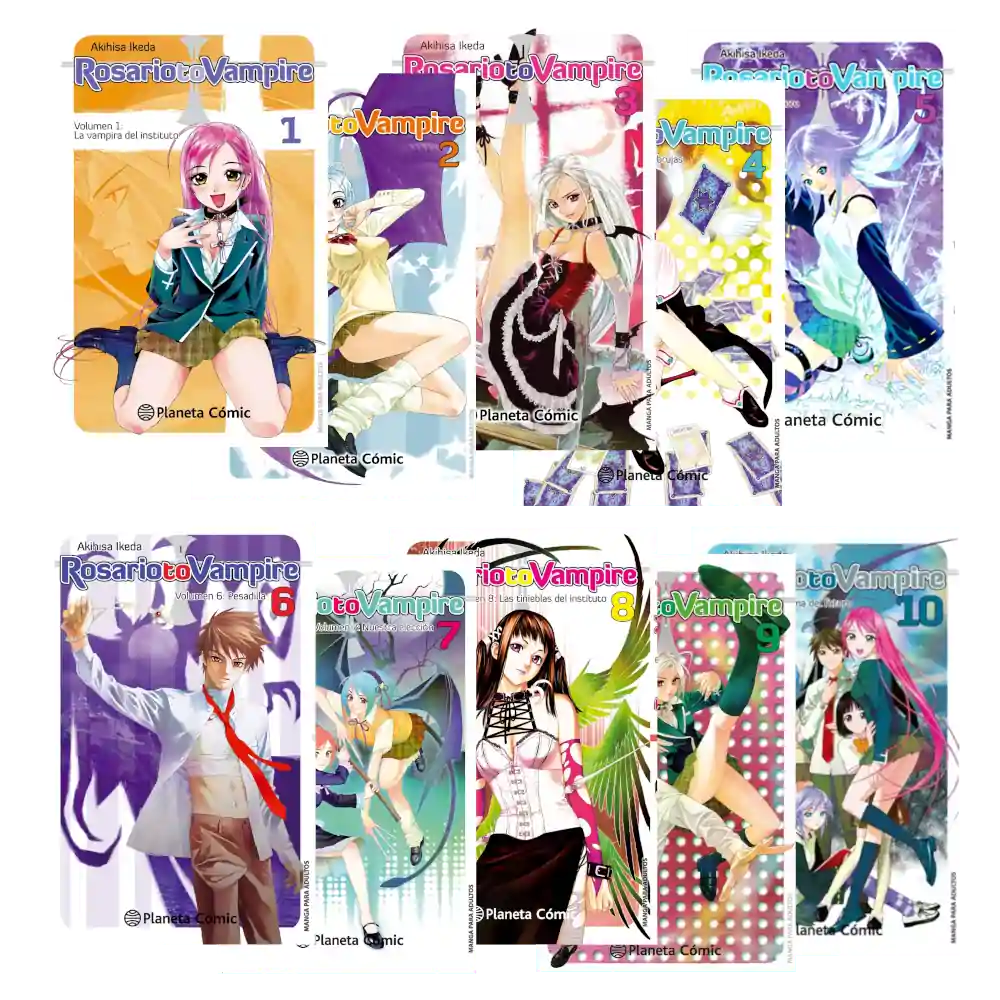 Colección completa Rosario to Vampire (10 volúmenes)