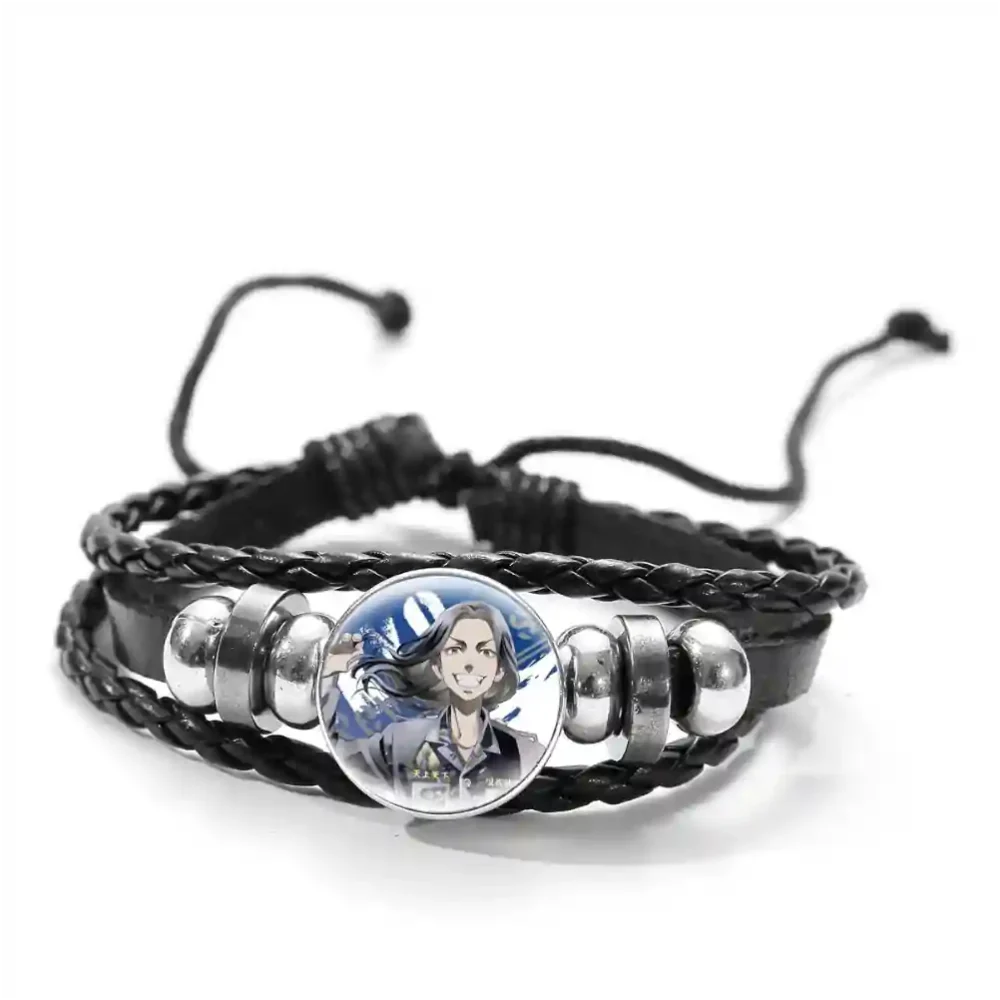 Pulsera anime trenzada con diseño de Baji Keisuke de Tokyo Revengers