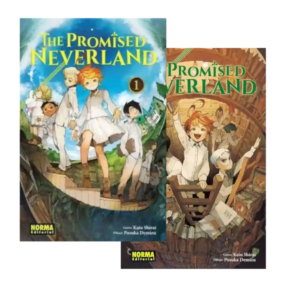 Lote de manga seminuevo The Promised Neverland tomos 1 y 2 Norma Editorial